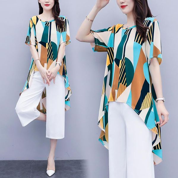 women's two piece pants chiffon suits large size tracksuits set printed irregular plus and white wide leg outfits
women's two piece pants chiffon suits large size tracksuits set printed irregular plus and white wide leg outfits