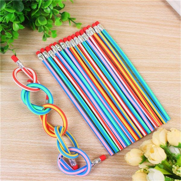 10pcs colorful magic bendy flexible soft pencil with eraser colores pen kid toy novelty school stationery office writing supply pencils
10pcs colorful magic bendy flexible soft pencil with eraser colores pen kid toy novelty school stationery office writing supply pencils