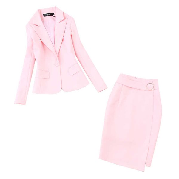 women's skirt suit office occupation professional wear interview spring and autumn slim pink jacket blazer slim high waist 210527, White
women's skirt suit office occupation professional wear interview spring and autumn slim pink jacket blazer slim high waist 210527, White