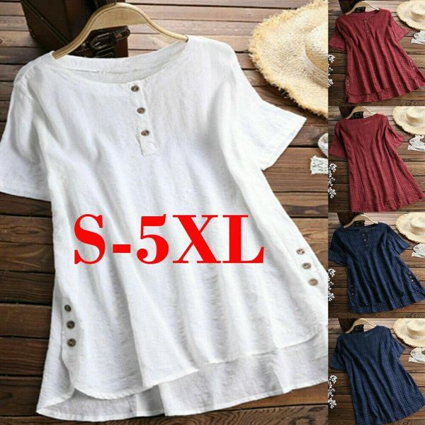 women's blouses & shirts women summer short sleeve blouse woman ladies cotton linen female casual blusa feminina plus size s-5xl, White
women's blouses & shirts women summer short sleeve blouse woman ladies cotton linen female casual blusa feminina plus size s-5xl, White