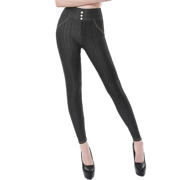 women's jeans indjxnd fashion women cotton imitation leggings high waist fake pocket button decoration skinny elastic plus size trouser, Blue
women's jeans indjxnd fashion women cotton imitation leggings high waist fake pocket button decoration skinny elastic plus size trouser, Blue