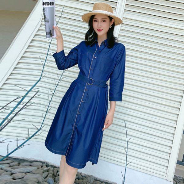 women's clothing work dresse denim skirt long classic waterproof british high-end english style autumn winter solid color casual a02, White;black
women's clothing work dresse denim skirt long classic waterproof british high-end english style autumn winter solid color casual a02, White;black