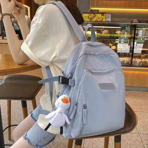 solid color women's backpack nylon waterproof school bags for teenager girls student teen bookbag travel
solid color women's backpack nylon waterproof school bags for teenager girls student teen bookbag travel