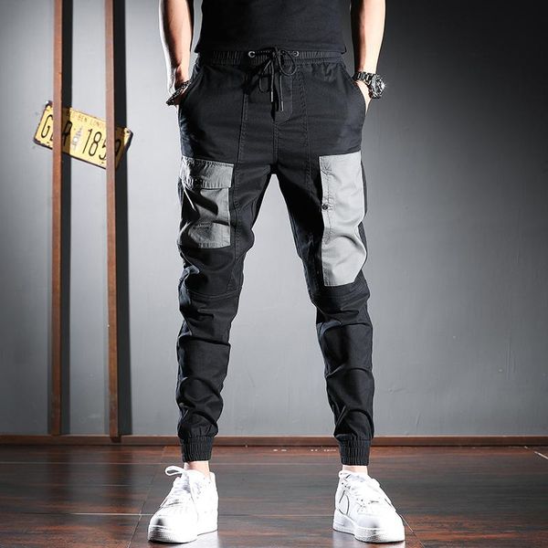 men's pants black cargo men 2021 fashion patchwork pocket pencil streetwear cotton trousers
men's pants black cargo men 2021 fashion patchwork pocket pencil streetwear cotton trousers