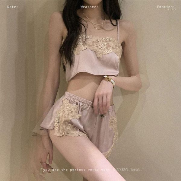 set women's underwear pink stain camisole+shorts set.thin pajamas sets.female lingerie outfit loungewear lady home wear camisoles & tan, Black;white
set women's underwear pink stain camisole+shorts set.thin pajamas sets.female lingerie outfit loungewear lady home wear camisoles & tan, Black;white