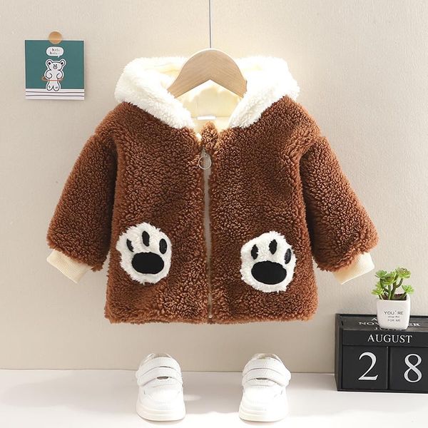 jackets patpat toddler boy animal pattern zipper ear design hooded fuzzy jacket coat, Blue;gray 
jackets patpat toddler boy animal pattern zipper ear design hooded fuzzy jacket coat, Blue;gray