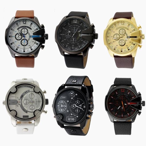 wristwatches luxury trendy dz men's quartz watch brand military fashion sports clock waterproof 4280 large dial reloj hombre, Slivery;brown
wristwatches luxury trendy dz men's quartz watch brand military fashion sports clock waterproof 4280 large dial reloj hombre, Slivery;brown