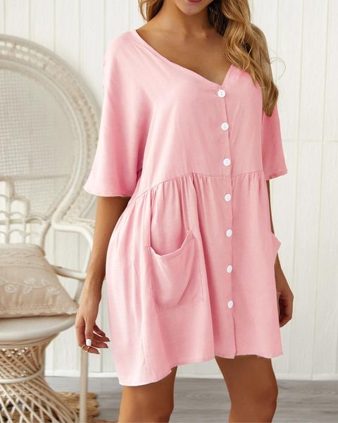 women's spring and summer v-neck pocket short dress maternity dresses for po shoot pregnancy clothes, White
women's spring and summer v-neck pocket short dress maternity dresses for po shoot pregnancy clothes, White