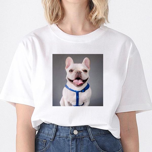 women's t-shirt summer fashion women tee cartoon print cute dogs shirts loose casual funny clothing femme, White
women's t-shirt summer fashion women tee cartoon print cute dogs shirts loose casual funny clothing femme, White