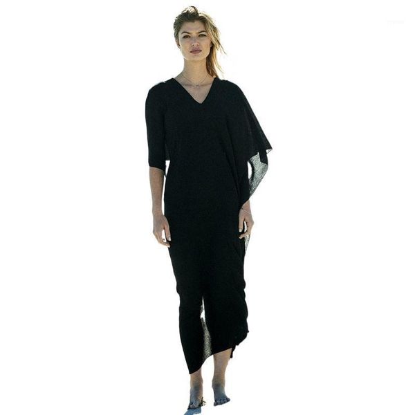 chiffon v-neck loose long dress swimsuit cover summer black white vacation bikini large size beach vestidos women's swimwear, White;black
chiffon v-neck loose long dress swimsuit cover summer black white vacation bikini large size beach vestidos women's swimwear, White;black