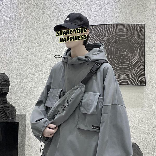 dark men's high street trend functional coat fashion brand high-end sense european and american ins jacket jackets, Black;brown
dark men's high street trend functional coat fashion brand high-end sense european and american ins jacket jackets, Black;brown