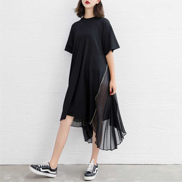 vanovich chiffon dress women's summer fashion casual solid color short sleeve irregular women clothing 210615, Black;gray
vanovich chiffon dress women's summer fashion casual solid color short sleeve irregular women clothing 210615, Black;gray