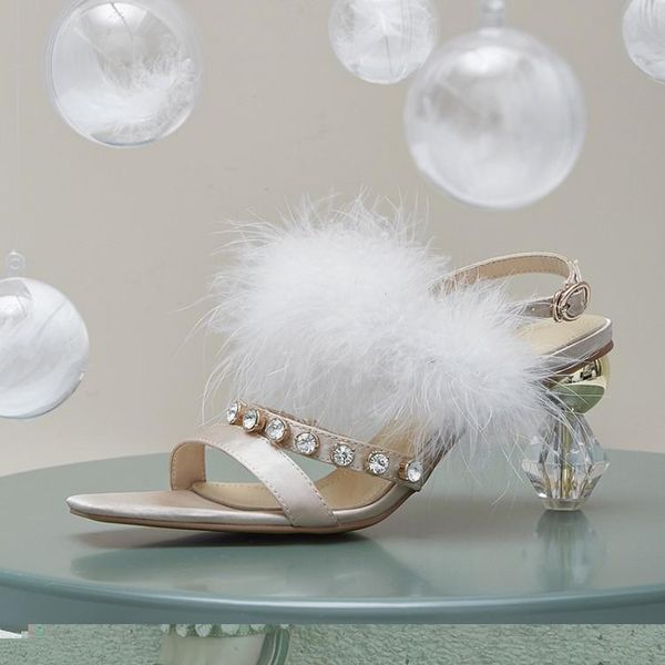 kmeioo wedding shoes woman furry sandals rhinestone med heels crystal heel women dress, Black
kmeioo wedding shoes woman furry sandals rhinestone med heels crystal heel women dress, Black