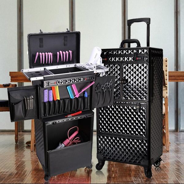 fashion professional trolley cosmetic case large rolling luggage stylist special personality suitcase password lock box suitcases
fashion professional trolley cosmetic case large rolling luggage stylist special personality suitcase password lock box suitcases