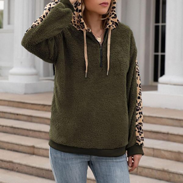 women's jackets double-sided fleece hoodies short plush leopard patchwork blouse casual female loose fashion sweatershirt coat#8, Black;brown
women's jackets double-sided fleece hoodies short plush leopard patchwork blouse casual female loose fashion sweatershirt coat#8, Black;brown