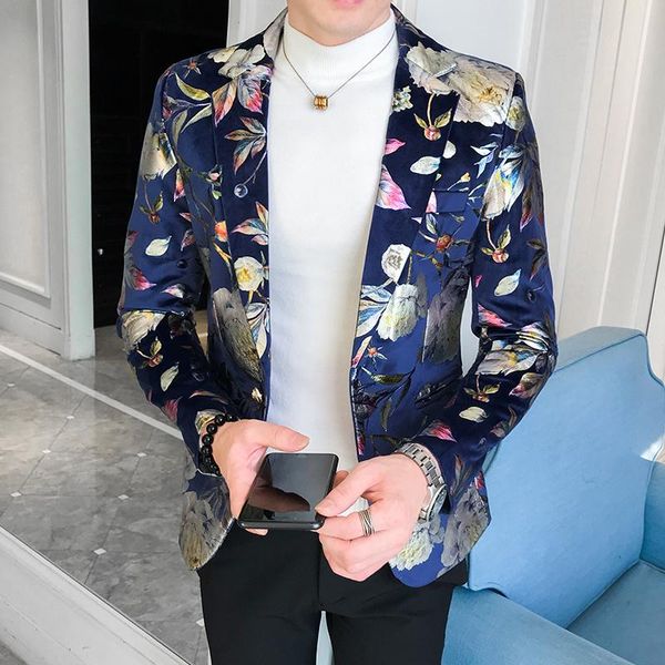 men's suits & blazers males flower blazer men pattern suit jacket business causal 2021 slim fit wedding party prom terno masculino, White;black
men's suits & blazers males flower blazer men pattern suit jacket business causal 2021 slim fit wedding party prom terno masculino, White;black