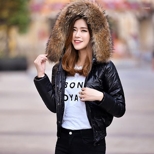 women's down & parkas 100% real raccoon fur collar hooded winter jackets 90% white duck parka coat female 2021 fashion brief warm casac, Black
women's down & parkas 100% real raccoon fur collar hooded winter jackets 90% white duck parka coat female 2021 fashion brief warm casac, Black