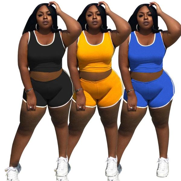 arrivals women casual tracksuits outfits 2021 summer sleeveless v-neck vest skinny mini biker shorts plus size two-piece set women's, Gray
arrivals women casual tracksuits outfits 2021 summer sleeveless v-neck vest skinny mini biker shorts plus size two-piece set women's, Gray