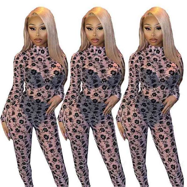 est floral print sheer mesh long sleeve overalls transparent women jumpsuits party night club outfit 210517, Black;white
est floral print sheer mesh long sleeve overalls transparent women jumpsuits party night club outfit 210517, Black;white