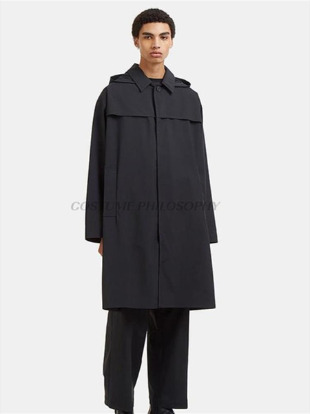 men's trench coats spring lapel and hooded single row of hidden button design windbreaker in the long simple coat, Tan;black
men's trench coats spring lapel and hooded single row of hidden button design windbreaker in the long simple coat, Tan;black