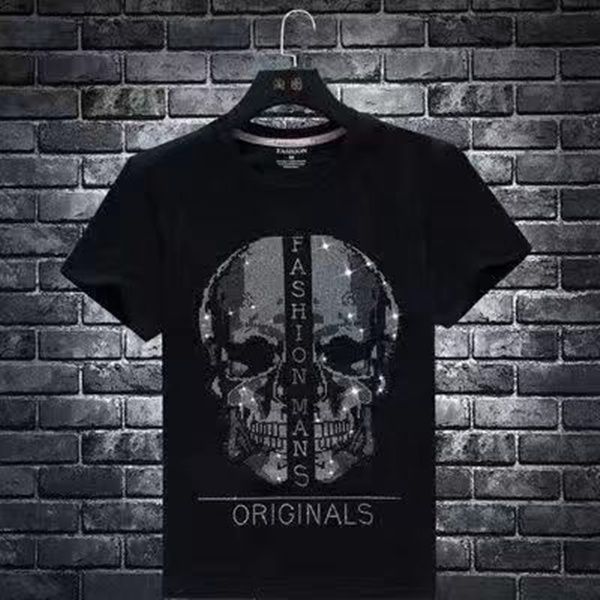 fashion tee skull with diamond beads cotton t shirts men summer mens designer tshirts print letters luxury o neck streetwear slim fit hip h, White;black
fashion tee skull with diamond beads cotton t shirts men summer mens designer tshirts print letters luxury o neck streetwear slim fit hip h, White;black