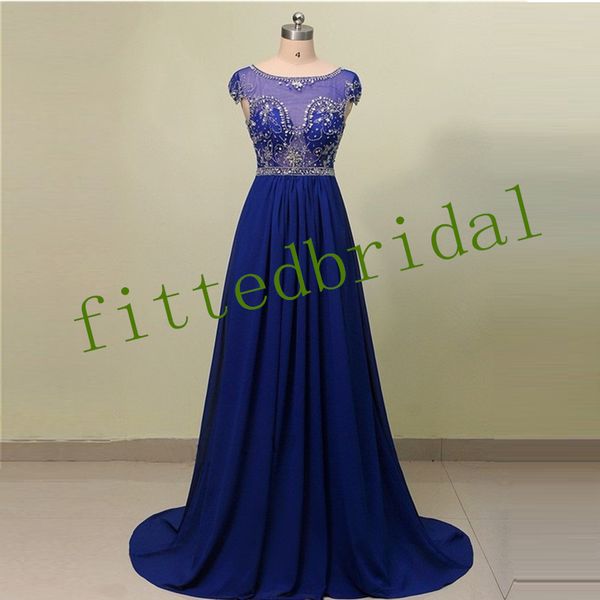 roya blue prom dresses cap sleeves satin beading crystal princess prom party gowns, Black
roya blue prom dresses cap sleeves satin beading crystal princess prom party gowns, Black