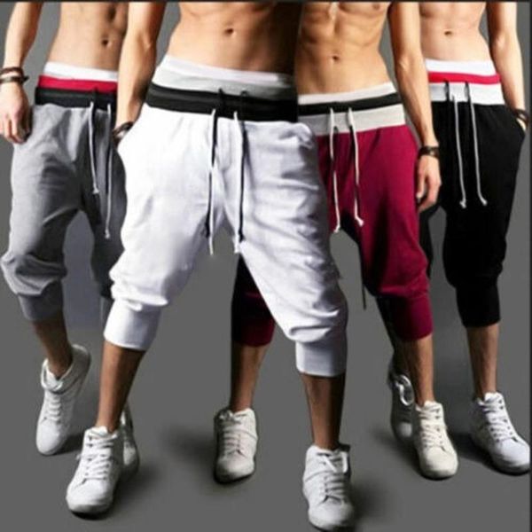 men's pants men 3/4 length elastic waist casual summer shorts jogger cargo capri, Black
men's pants men 3/4 length elastic waist casual summer shorts jogger cargo capri, Black