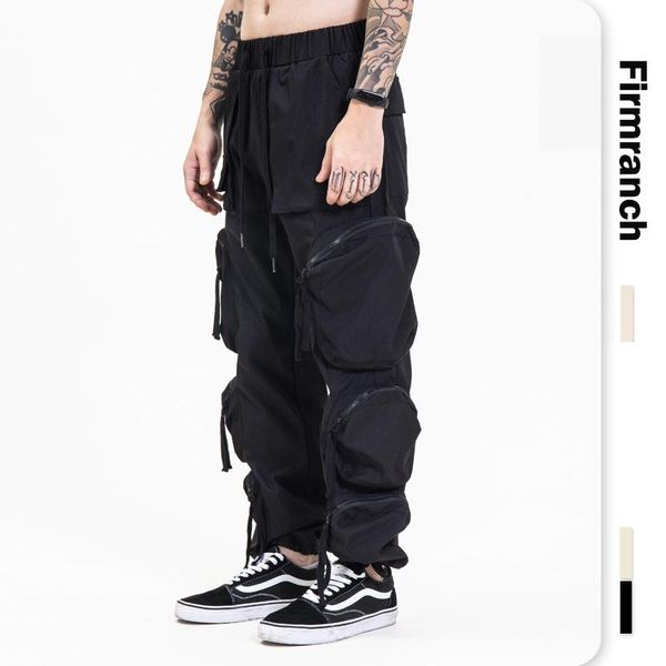 men's pants spring&summer european 2021 cargo black&white multi-pocket high street baggy bf function overalls
men's pants spring&summer european 2021 cargo black&white multi-pocket high street baggy bf function overalls