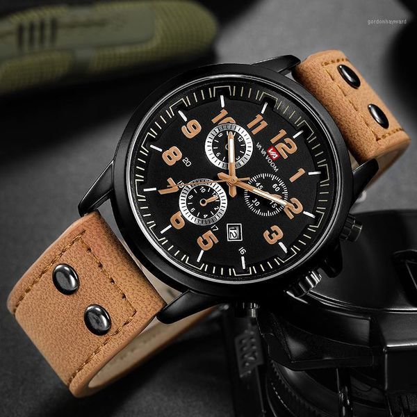 military outdoor field sports watch quartz calendar waterproof belt men's wristwatches, Slivery;brown
military outdoor field sports watch quartz calendar waterproof belt men's wristwatches, Slivery;brown