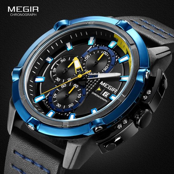 wristwatches megir men quartz sport watch relogio masculino chronograph military army watches clock creative, Slivery;brown
wristwatches megir men quartz sport watch relogio masculino chronograph military army watches clock creative, Slivery;brown