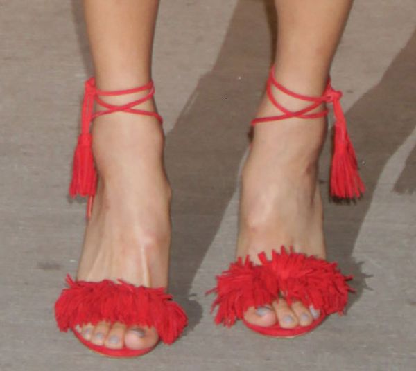 sandal name blue sude summer sandals tassel fringe stylish concise high heel bombs dressed cute, Black
sandal name blue sude summer sandals tassel fringe stylish concise high heel bombs dressed cute, Black