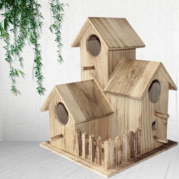 wooden bird house breeding box nest chalet manual home yard decoration garden accessories outdoor wild cages
wooden bird house breeding box nest chalet manual home yard decoration garden accessories outdoor wild cages