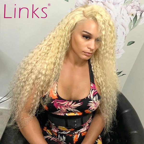 links 13x1 t part 613 honey blonde malaysian curly lace front wig deep wave preplucked human hair 28 30 inches frontal wigs, Black;brown
links 13x1 t part 613 honey blonde malaysian curly lace front wig deep wave preplucked human hair 28 30 inches frontal wigs, Black;brown