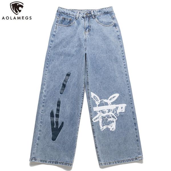 men's jeans aolamegs jeans men cool graffiti print denim pants solid color fashion retro baggy hip hop style jeans high street ca, Blue 
men's jeans aolamegs jeans men cool graffiti print denim pants solid color fashion retro baggy hip hop style jeans high street ca, Blue