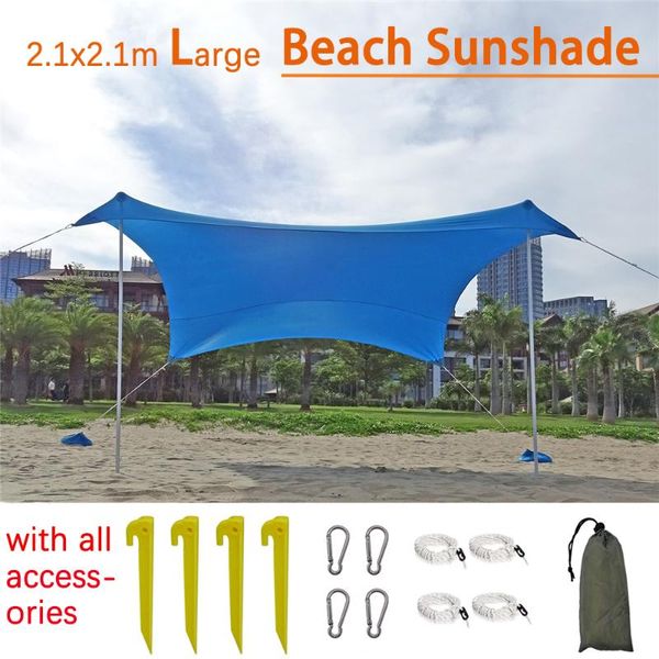 tents and shelters 2.1x2.1m lycra beach tent sunshade shelter multifunction outdoor tourist canopy for 4 persons large awning
tents and shelters 2.1x2.1m lycra beach tent sunshade shelter multifunction outdoor tourist canopy for 4 persons large awning