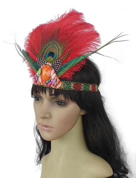red samba feather headband women festival hippie headdress hair accessories peacock fashion1
red samba feather headband women festival hippie headdress hair accessories peacock fashion1