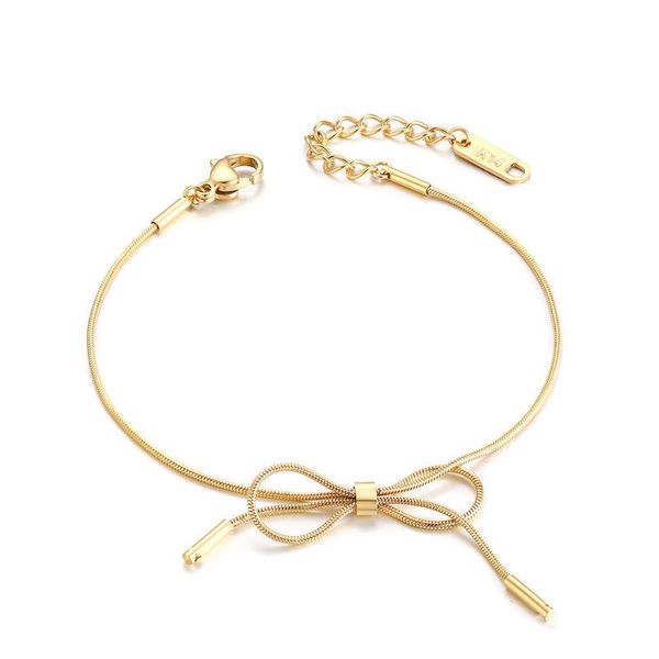 charm bracelets fashion unique stainless steel bowknot bracelet for women rose gold color simple elegant ladies jewelry gifts wholesale, Golden;silver
charm bracelets fashion unique stainless steel bowknot bracelet for women rose gold color simple elegant ladies jewelry gifts wholesale, Golden;silver