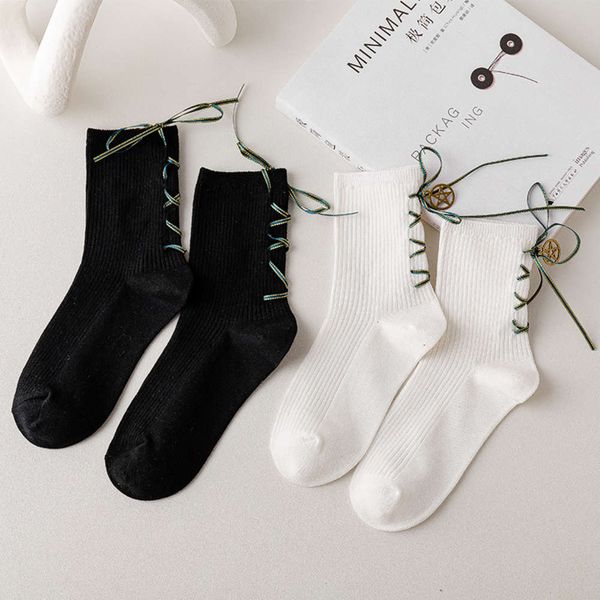 pure cotton socks children's middle tube double needle metal jewelry leisure fashion college style, Black;white
pure cotton socks children's middle tube double needle metal jewelry leisure fashion college style, Black;white