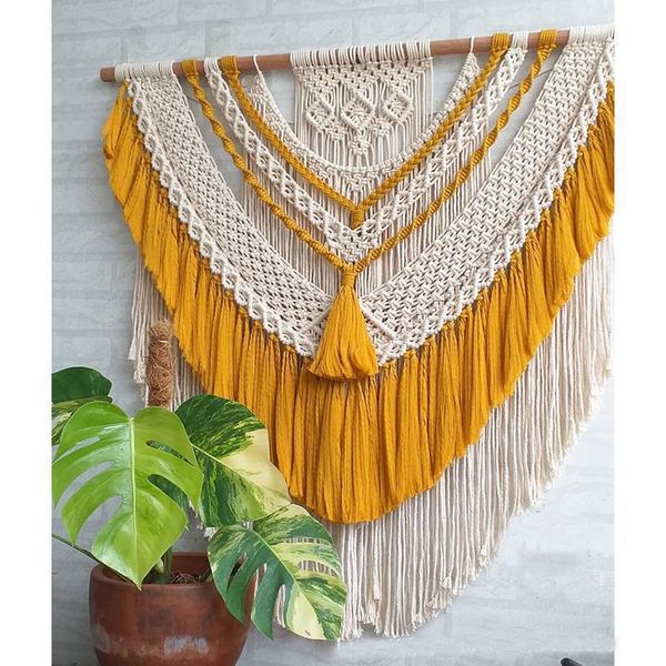 tapestries 1pc elegant handicrafts heart macrame wall hanging tapestry bohemian woven geometric art bedroom living room decoration
tapestries 1pc elegant handicrafts heart macrame wall hanging tapestry bohemian woven geometric art bedroom living room decoration