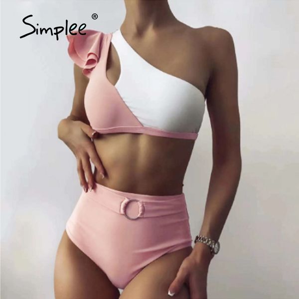 patchwork ruffle bikini set one-shoulder swimsuit high waist swimwear women elegant bathing suit bandeau beach wear 210414, White;black
patchwork ruffle bikini set one-shoulder swimsuit high waist swimwear women elegant bathing suit bandeau beach wear 210414, White;black