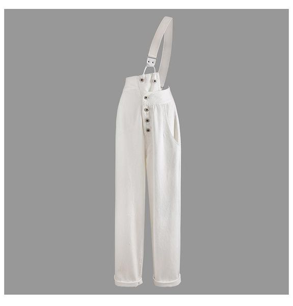 women's jeans european station versatile detachable pants white unilateral overalls female irregular buckle straight denim trousers f16, Blue
women's jeans european station versatile detachable pants white unilateral overalls female irregular buckle straight denim trousers f16, Blue
