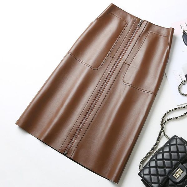 skirts vintage genuine leather skirt women real sheep natural skeepskin elegant office ladies formal work wear midi a-line female, Black
skirts vintage genuine leather skirt women real sheep natural skeepskin elegant office ladies formal work wear midi a-line female, Black