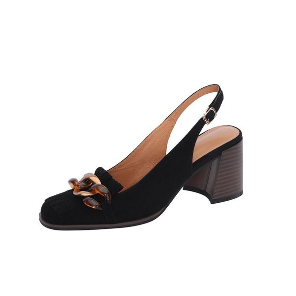 dress shoes guidibasicwomen's sandals summer 2021genuine cow leather baotou slipper female high heelssuede retro style tassel decoratio, Black
dress shoes guidibasicwomen's sandals summer 2021genuine cow leather baotou slipper female high heelssuede retro style tassel decoratio, Black