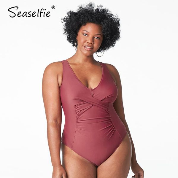 plus size solid marsala red v-neck one piece swimsuit women large monokini bathing suit 2021 beach swimwear two-piece suits
plus size solid marsala red v-neck one piece swimsuit women large monokini bathing suit 2021 beach swimwear two-piece suits