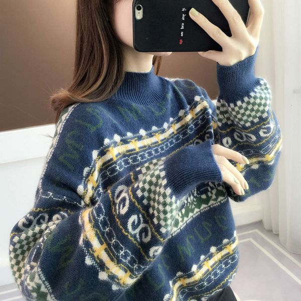 women's sweaters sweater loose lazy women's thickened half high collar base shirt with style in autumn and winter vlv1 v58g, White;black
women's sweaters sweater loose lazy women's thickened half high collar base shirt with style in autumn and winter vlv1 v58g, White;black