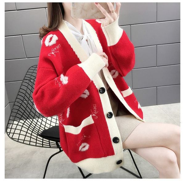 sweaters net red knit women cardigan jacket spring lazy wind outside loose sweater shawl autumn, White;black
sweaters net red knit women cardigan jacket spring lazy wind outside loose sweater shawl autumn, White;black