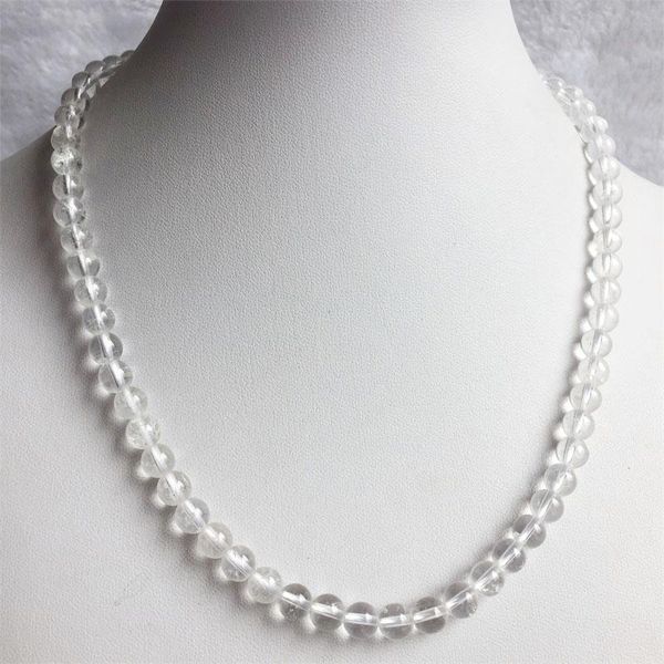 chains 8mm elegant white quartz necklace round natural crystal gem stone choker wedding gift for women fashion jewelry, Silver
chains 8mm elegant white quartz necklace round natural crystal gem stone choker wedding gift for women fashion jewelry, Silver