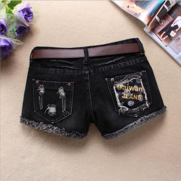 skull printing summer spring womens short autumn denim black large size washed female ripped jeans without belt j2739, White;black
skull printing summer spring womens short autumn denim black large size washed female ripped jeans without belt j2739, White;black
