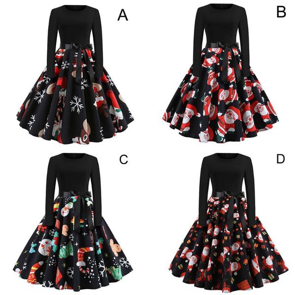 women christmas print dress round neck long sleeve for party bmf88 casual dresses, Black;gray
women christmas print dress round neck long sleeve for party bmf88 casual dresses, Black;gray