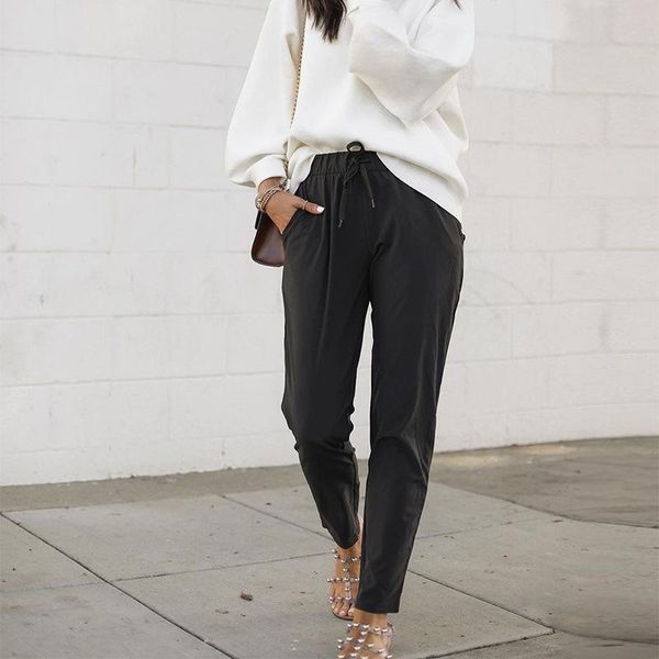 women's pants & capris casual long woman trouser fashion elastic waist harem pant 2021 summer sweatpants, Black;white
women's pants & capris casual long woman trouser fashion elastic waist harem pant 2021 summer sweatpants, Black;white